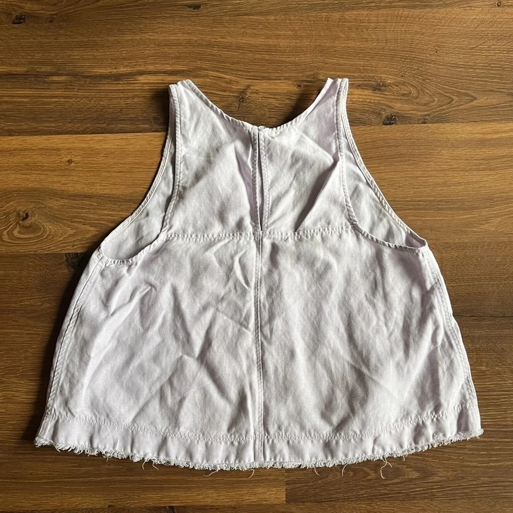 Wilfred Octave Blouse Cropped Linen/Lin Blend Sleeveless Blouse - Picture 5 of 9